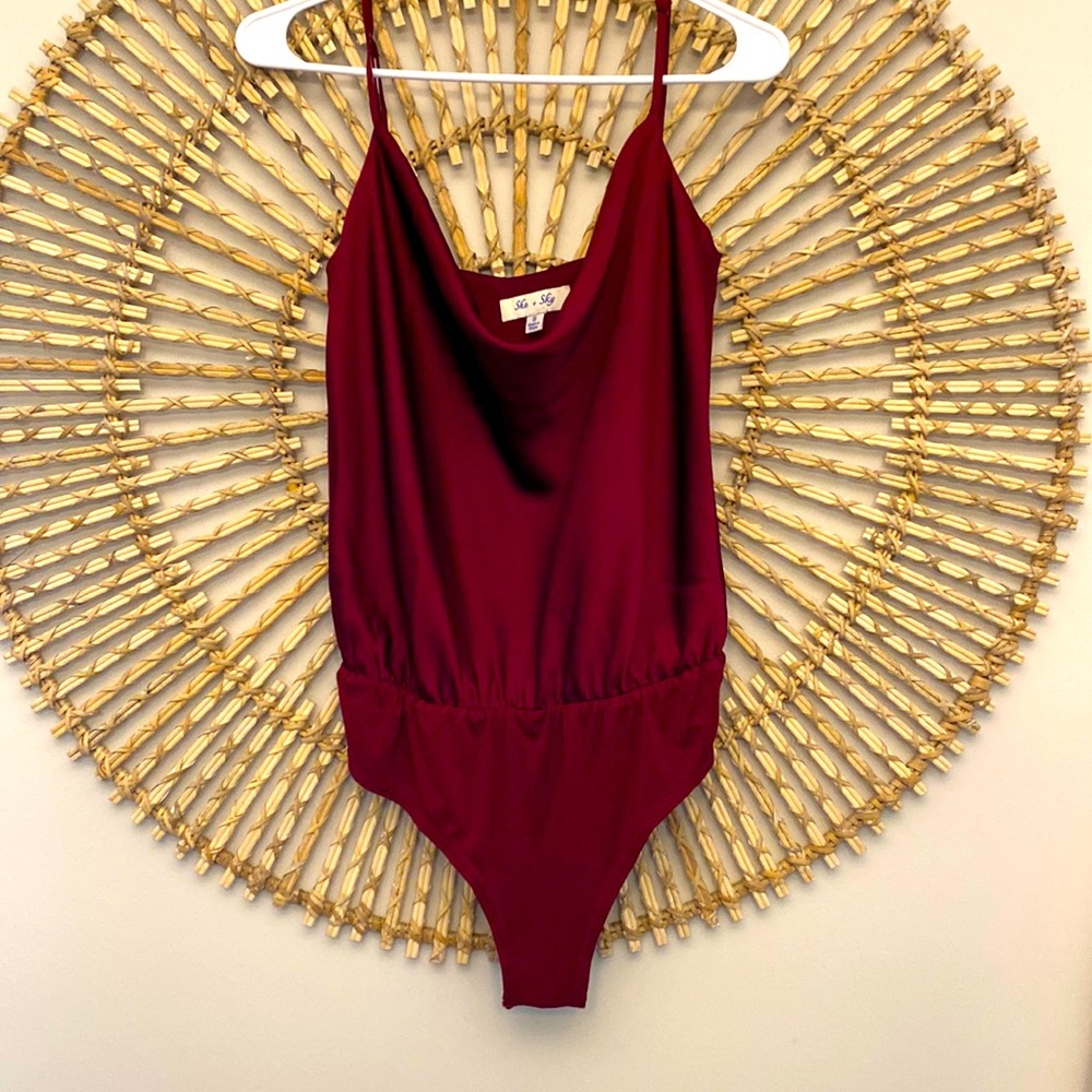 Maroon bodysuit